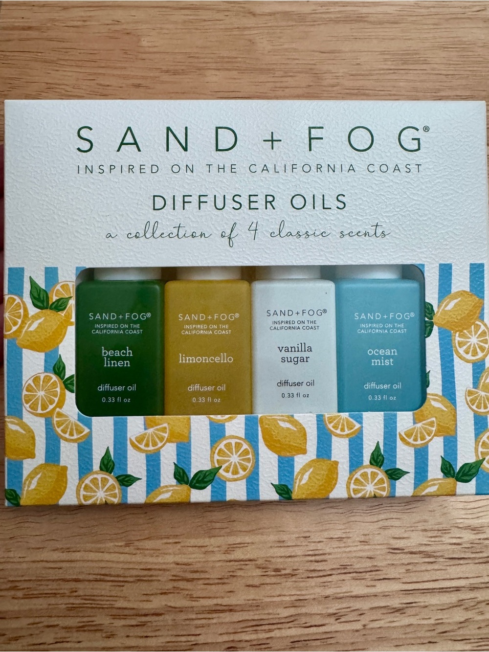 🌊 Sand + Fog Fresh & Clean Diffuser Oil Set – 4 Scents